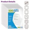 Better Office Products Sheet Protectors, Economy Weight, 500PK 81950